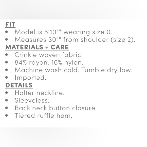 Torrid goddess Neck Tier Top - Picture 3 of 6